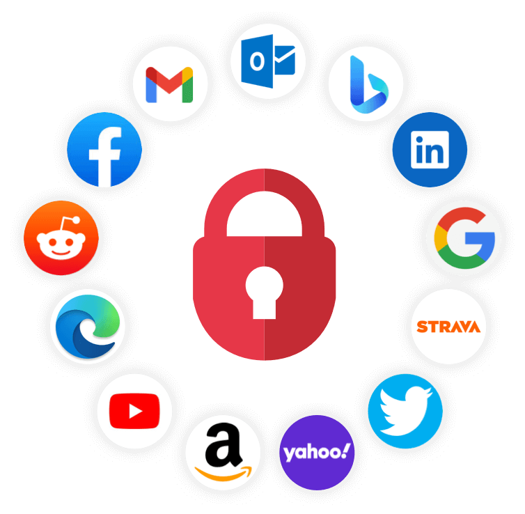Total&nbsp;Password circondato da loghi